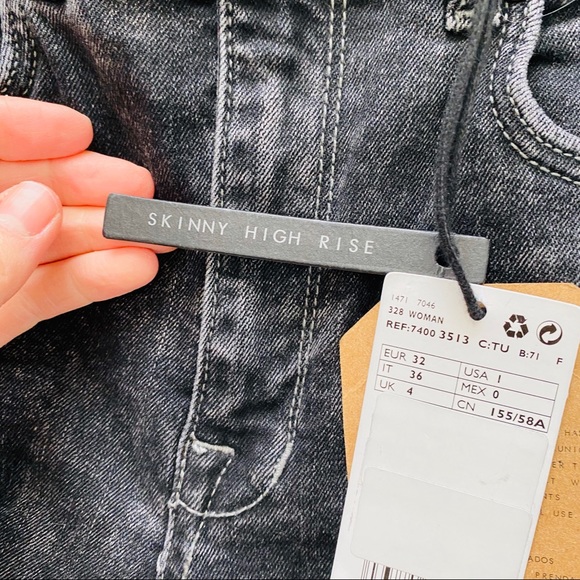 NWT Mango High Rise Soho Distressed Skinny Jeans - Picture 5 of 8